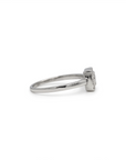 Anillo Solitario Square Diamantes 0,08 ct plata
