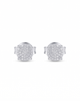 Aros stud diamantes 0,33 ct plata