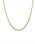 Cadena eslabones oro rosado 61 cm