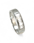 Anillo Cintillo Diamantes Baguette en Platino