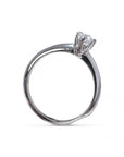 A pedido - Anillo Solitario Diamante 0,26 ct en grifa de oro blanco 18K