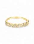 Anillo Cintillo Ojitos Gold