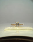 Anillo Solitario Diamante Lab 1,01 ct Corte Esmeralda Oro 18K