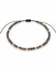 Pulsera hilo piedra natural y goldfilled