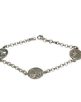 Pulsera Virgen de los Rayos y dos medallas de plata 925