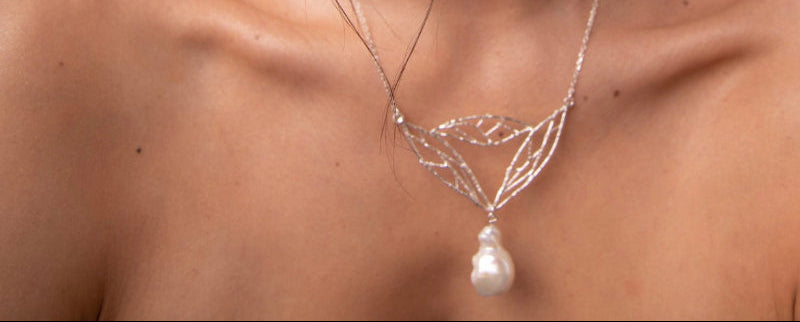 Colgante Perla Foglia - Tita Cardemil