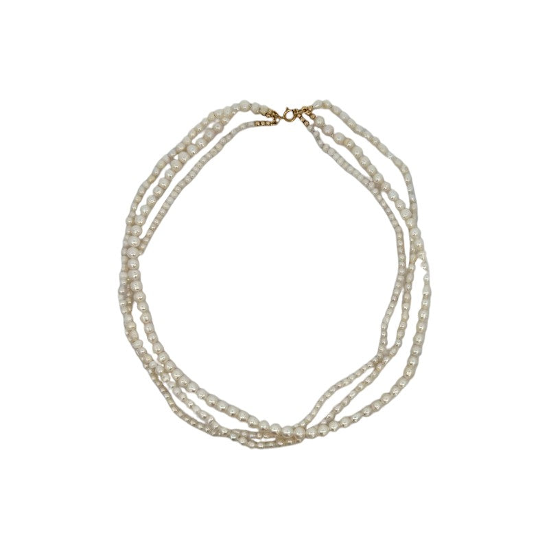 Collar Perlas naturales triple 38 cm
