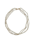 Collar Perlas naturales triple 38 cm