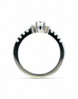 Anillo solitario accent diamante lab 0,26 ct y brillantes nat 0,03 ct