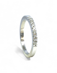 Anillo cintillo diamantes corte brillante 0,01 ct