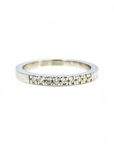 Anillo cintillo diamantes corte brillante 0,01 ct