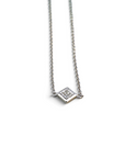 Pulsera Sophia Schneider Joyas de plata 925 con diamante de 0,05 ct en engaste de bisel cuadrado