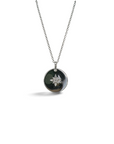 Collar Sophia Schneider Joyas de plata 925 con medalla redonda y diamante central en forma de estrella brillante