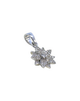 Colgante Sophia Schneider Joyas con forma de flor en plata 925 y diamantes corte brillante de 0,13 ct