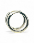 Aros Argollas Diamantes en riel 0,25 ct Oro blanco