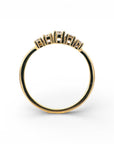 Anillo Quintillo Diamantes Corte Brillante Oro 18K