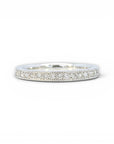 Anillo Sinfín Diamantes en Riel Oro Blanco 18K