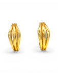 Aros argollas volumen orgánico 15 mm oro 18K