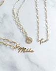 Medium Gold Initial Medallion