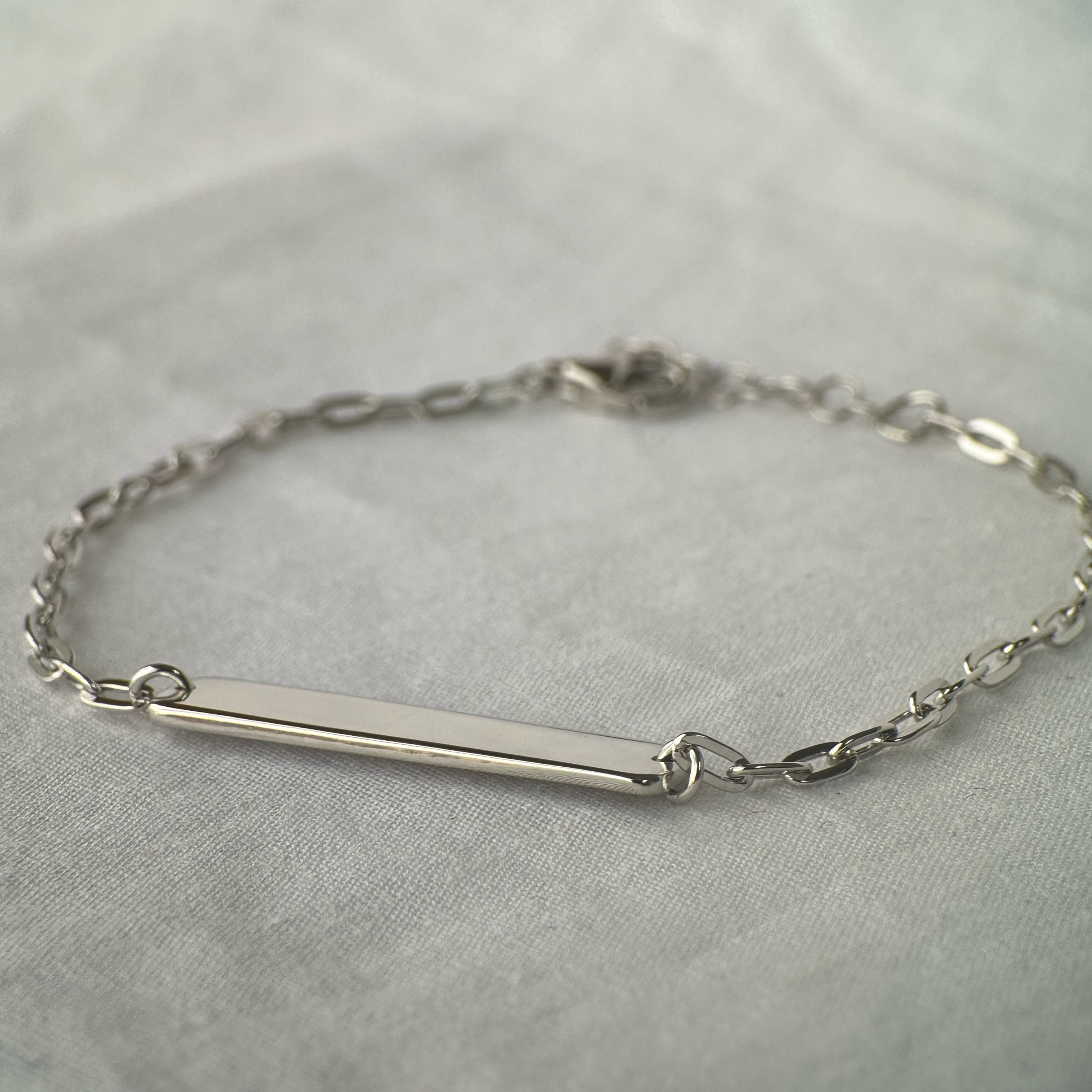 Pulsera eslabones y placa 26 mm grabable