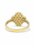 Anillo Diseño Flor diamantada 10K