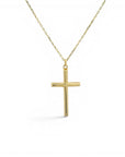 Cruz y Cadena de Oro 10K (20 x 10 mm)