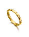 Anillo argolla fina plata bañada en oro