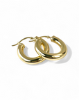 Aros argollas tubulares 5mm 2,5 cm 14K