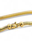 Pulsera Snake en plata 925 bañada en oro