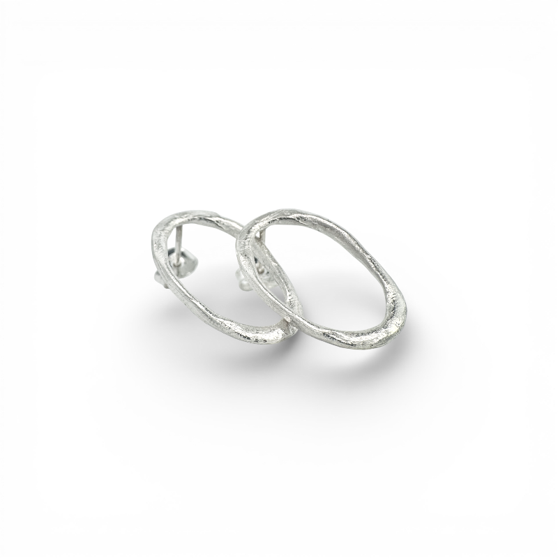 Aros Ovales Rústicos - Sarrazina Joyas