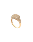 Anillo Pinky Ring Oro amarillo 14K Diamantes en Pavé 0.50 Ct