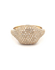 Anillo Pinky Ring Oro amarillo 14K Diamantes en Pavé 0.50 Ct