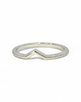 Anillo Diseño V Platino