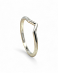 Anillo Diseño V Platino
