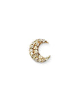 Small Diamond Moon Stud