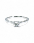 Anillo Solitario Diamante Brillante 14K