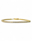 Pulsera Tennis con circones plata bañada en oro