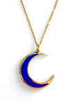 Collar Crescent Moon Lapislázuli