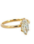 Anillo solitario Diamante Lab Marquise 1,06 Ct Oro 18K