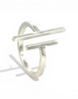 Anillo abierto T Plata - Xime Carbacho