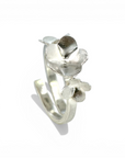 Anillo abierto Trio Flor mini Plata - Xime Carbacho