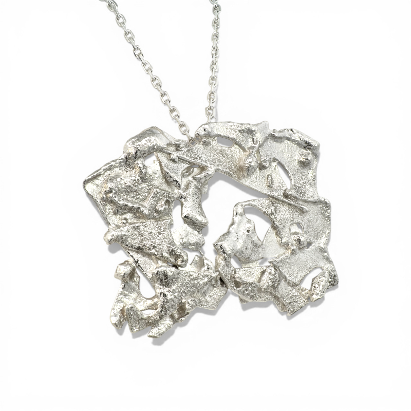 Collar Cadena y Colgante Placa - Xime  Carbacho