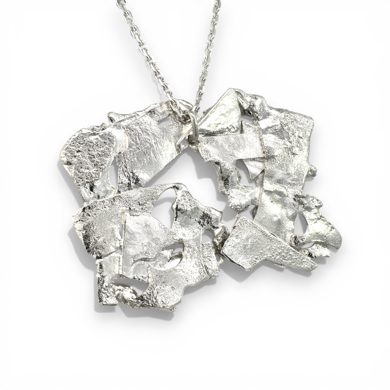 Collar Cadena y Colgante Placa - Xime  Carbacho
