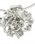 Chocker Semi-Rígido y Colgante Placa Plata - Xime Carbacho