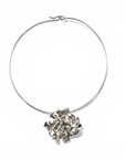 Chocker Semi-Rígido y Colgante Placa Plata - Xime Carbacho