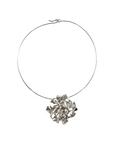 Chocker Semi-Rígido y Colgante Placa Plata - Xime Carbacho