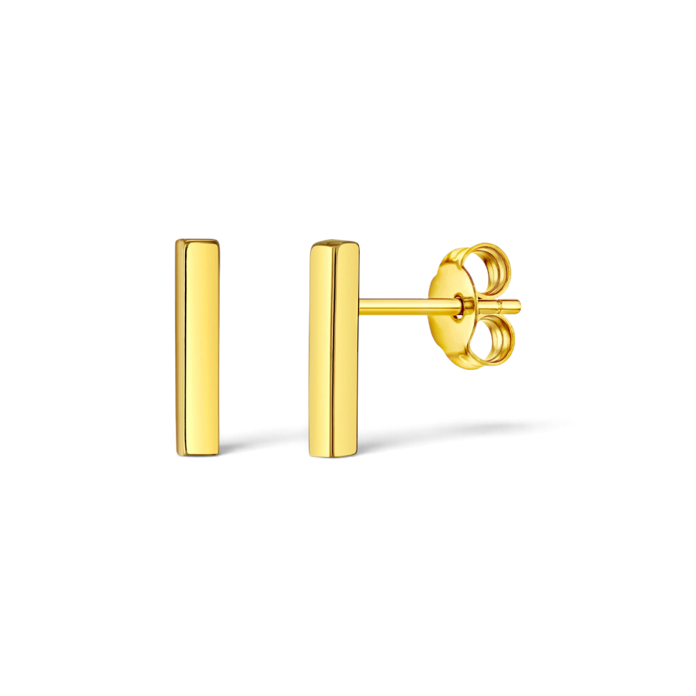 Aros Stud Tiny Bar Oro 14K