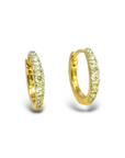 Aros argollas diamantes degradé 0,125 ct oro 10K