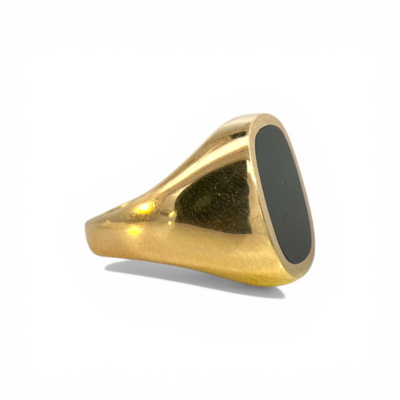Anillo Sello Onix Oro 14K