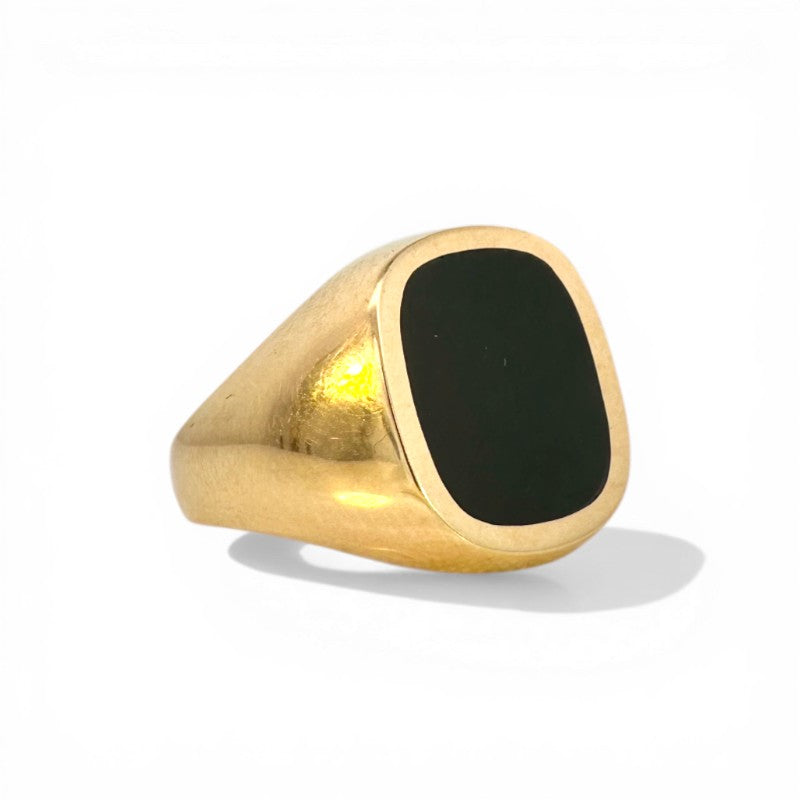Anillo Sello Onix Oro 14K
